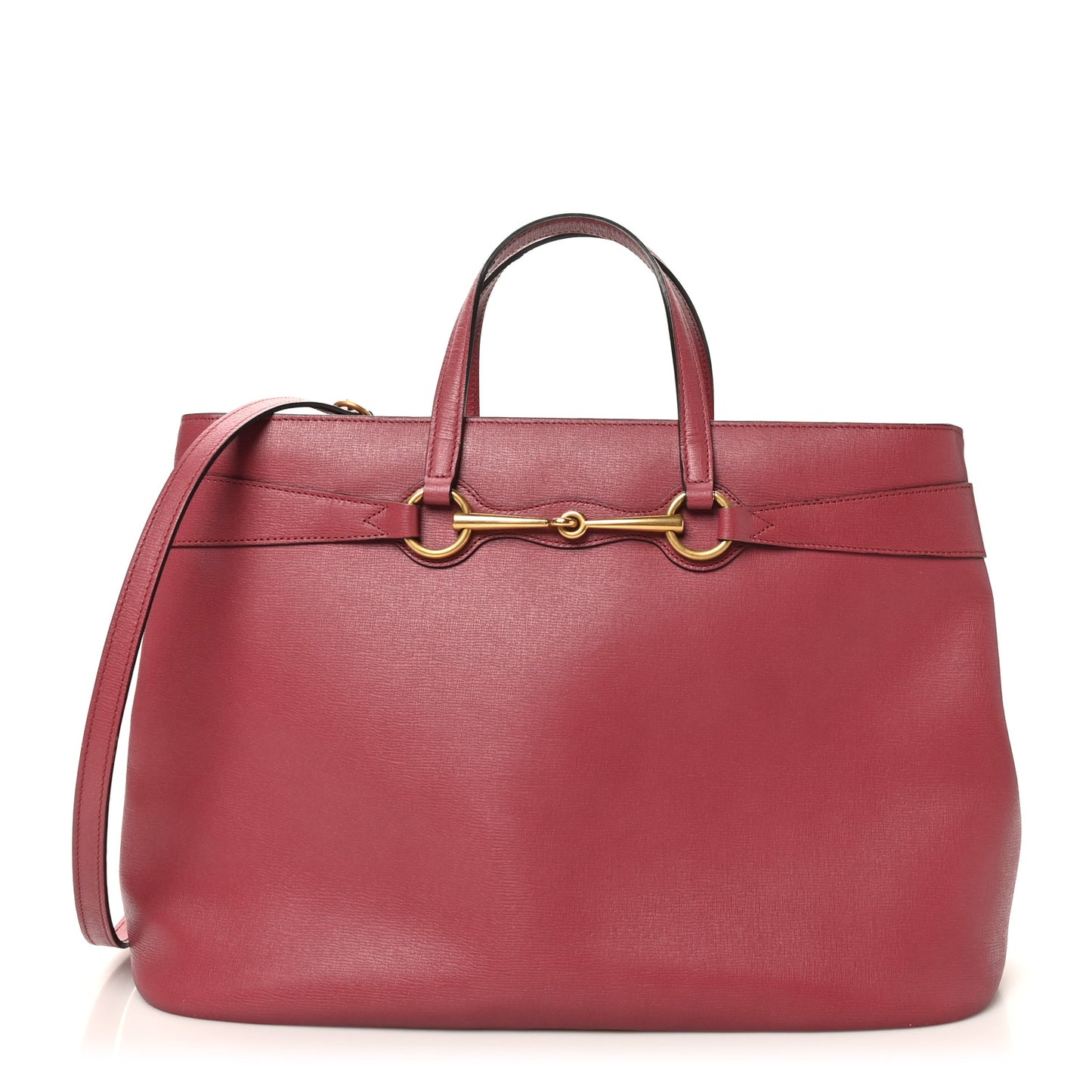 Textured Calfskin Large Bright Bit Tote Pink