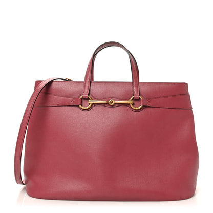 Gucci Textured Calfskin Large Bright Bit Tote Pink 1 of 11