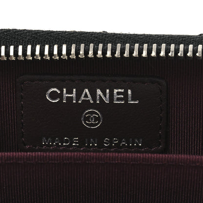 Chanel Lambskin Quilted Zip Coin Purse Black 6 of 7
