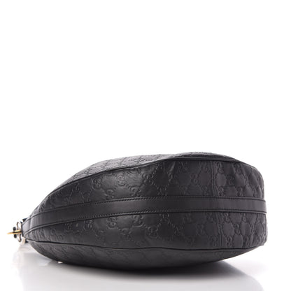 Gucci Guccissima Medium GG Twins Hobo Black 4 of 10