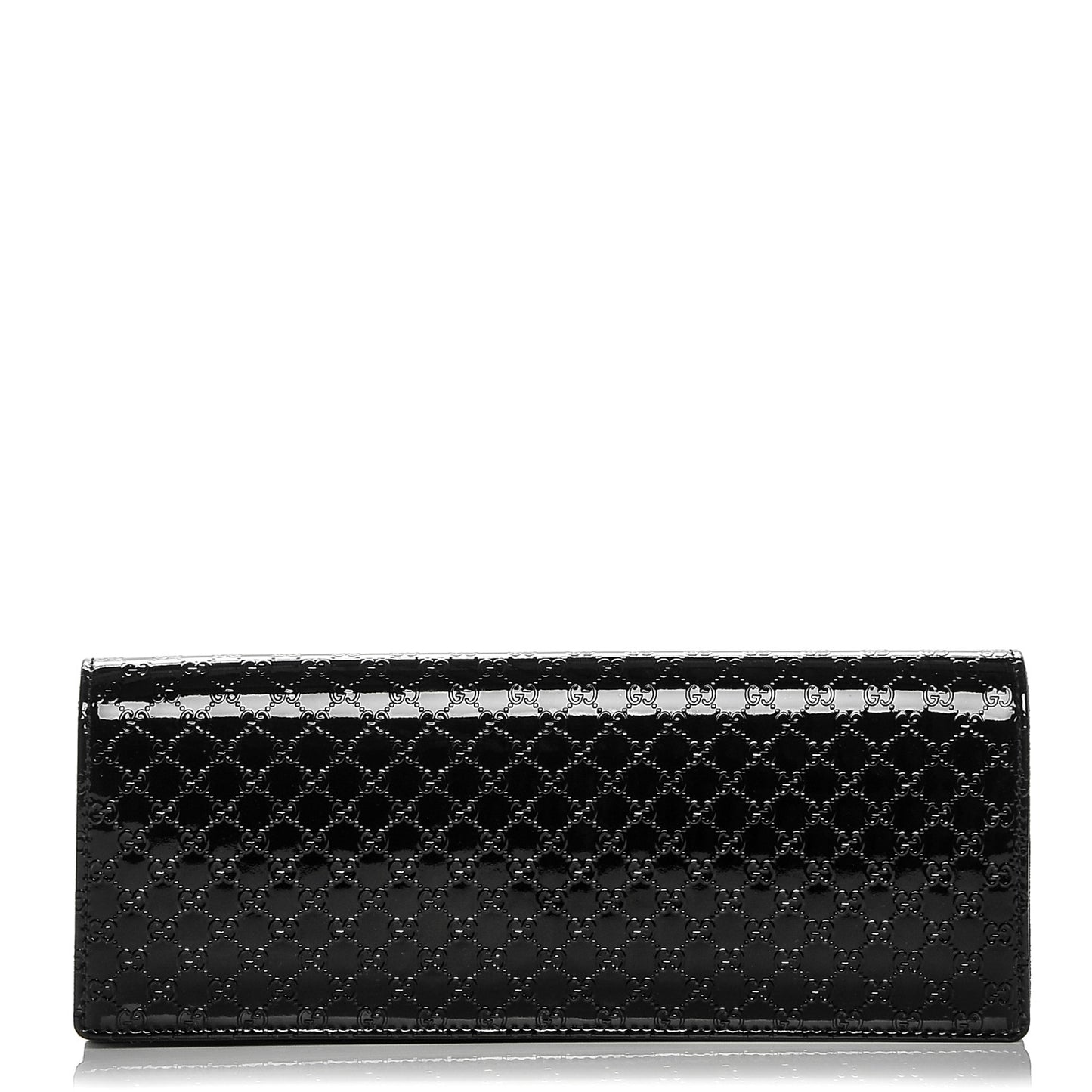 Patent Microguccissima Small Broadway Clutch Black