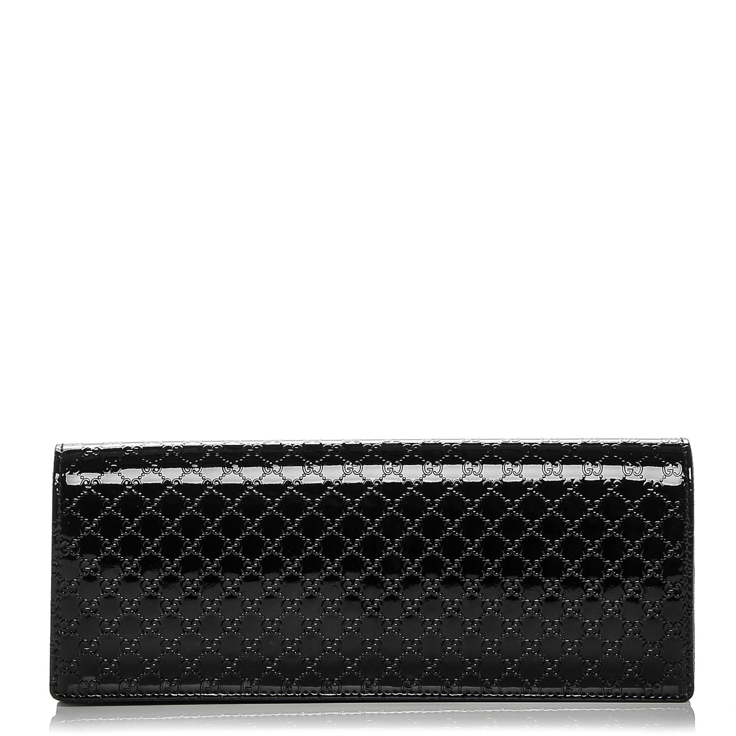 Gucci Patent Microguccissima Small Broadway Clutch Black 1 of 6