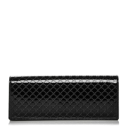 Gucci Patent Microguccissima Small Broadway Clutch Black 1 of 6