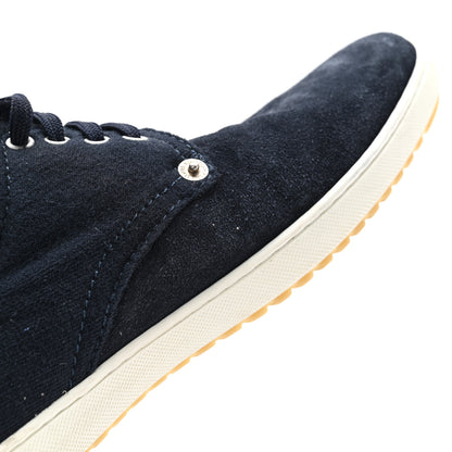 Louis Vuitton Suede Cotton Team Derby Sneakers 5 Marine 9 of 14