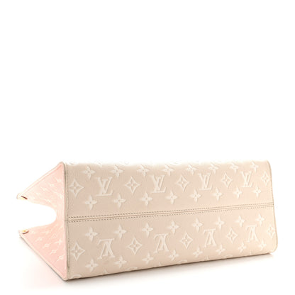 Louis Vuitton Empreinte Monogram Spring In The City Onthego MM Beige Pink Yellow 4 of 10