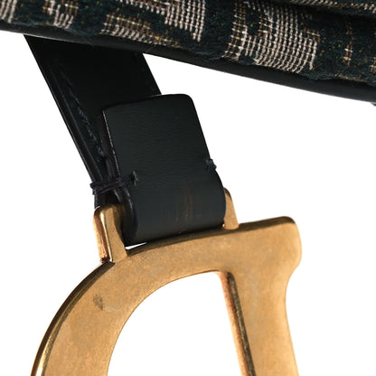 Christian Dior Oblique Saddle Bag Green 11 of 11