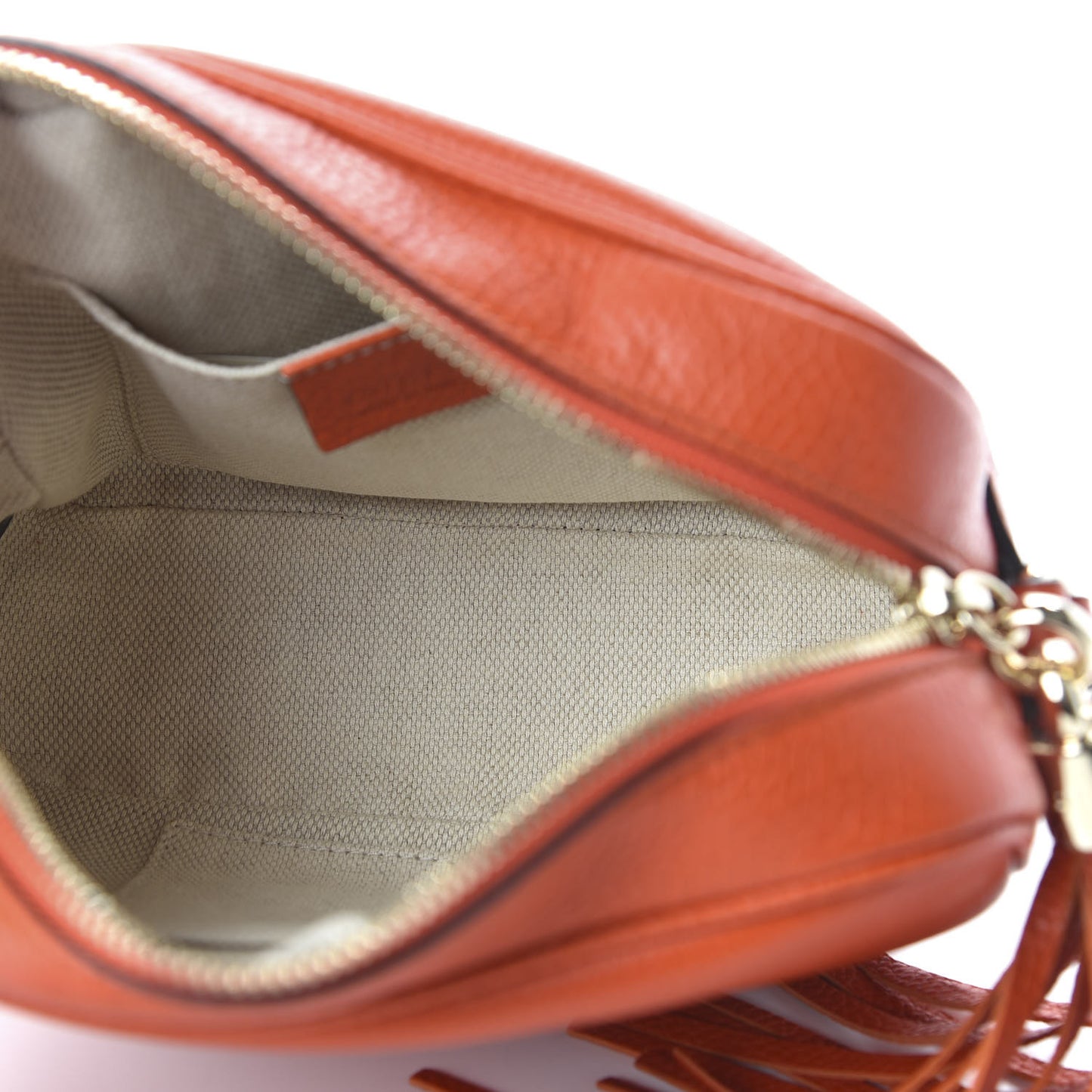 Pebbled Calfskin Small Soho Disco Bag Tabasco Red