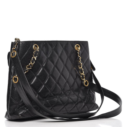Chanel Caviar Quilted Flap Shoulder Bag Black 3 of 9