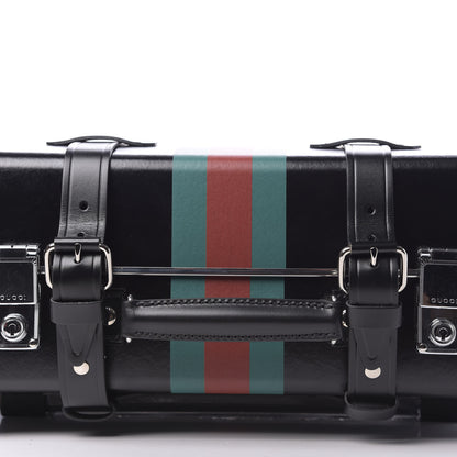 Gucci Calfskin Web Globe-Trotter Carry-On Black 8 of 9