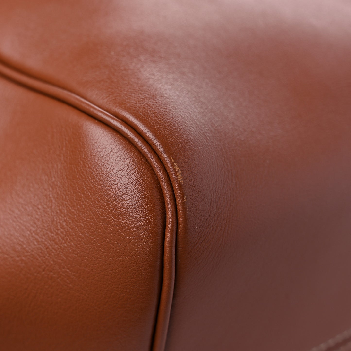 Smooth Calfskin Cuir Triomphe Cabas Drawstring Tan