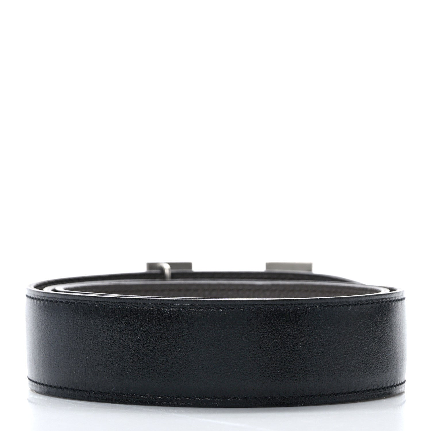 Hermes Box Togo 32mm H Belt 80 Black Etain 2 of 3