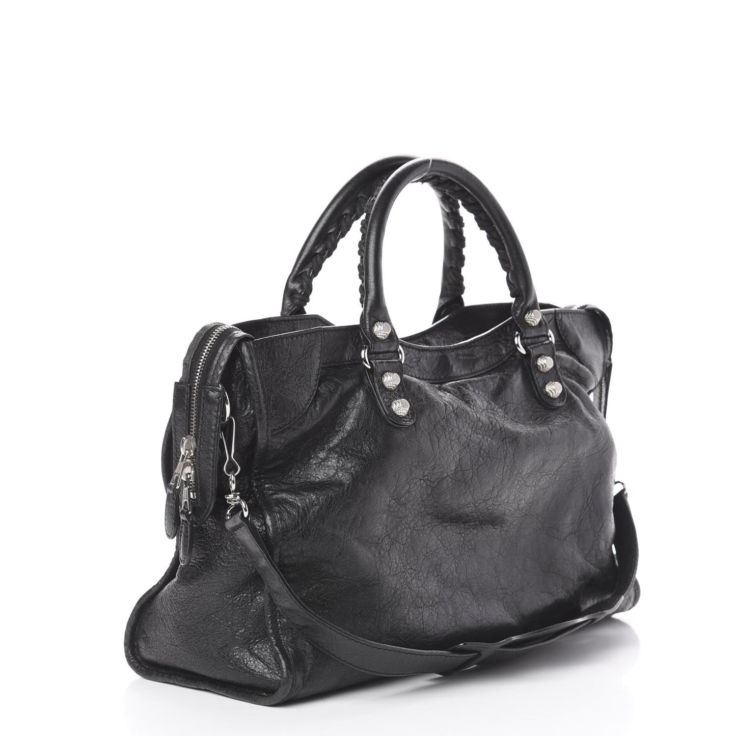 Agneau Giant 12 Silver Hardware City Black