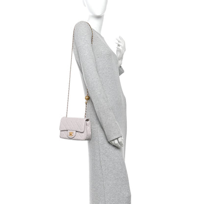 Chanel Lambskin Quilted Mini Pearl Crush Flap Light Purple 2 of 11