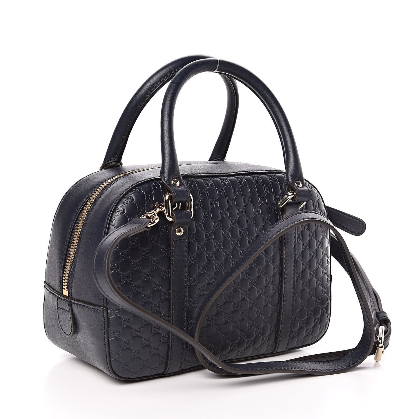 Soft Microguccissima Small Crossbody Bag Blue