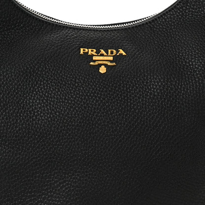 Prada Vitello Daino Hobo Black 9 of 11