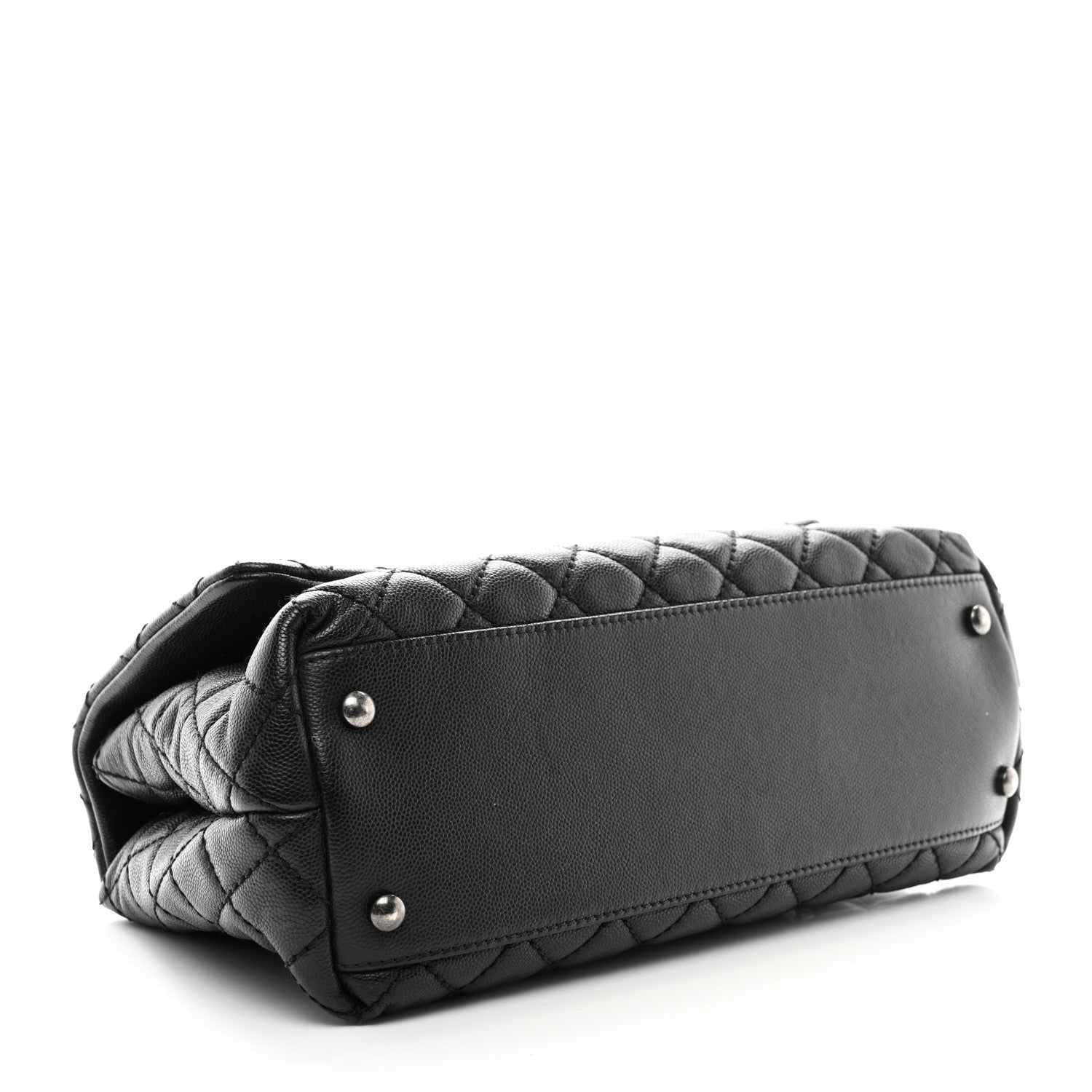 Chanel Caviar Quilted Small Coco Handle Flap Black 4 of 12