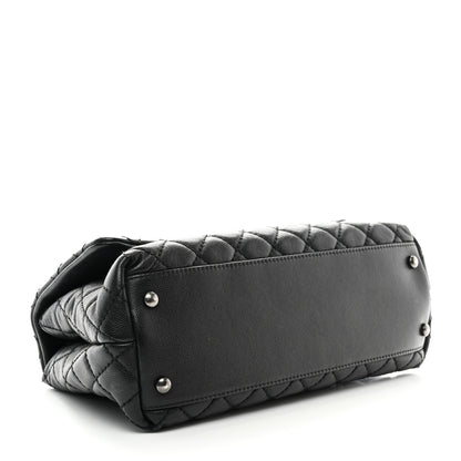 Chanel Caviar Quilted Small Coco Handle Flap Black 4 of 12