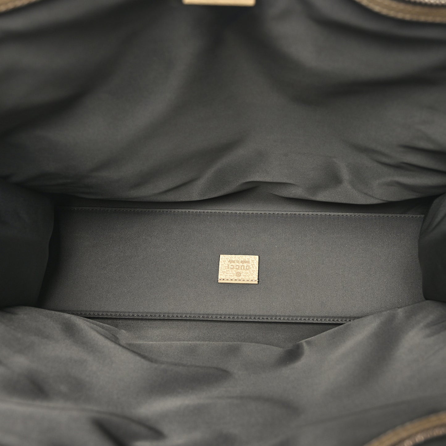 Econyl Nylon Monogram Off The Grid Long Tote Bag Graphite Grey New Plaster