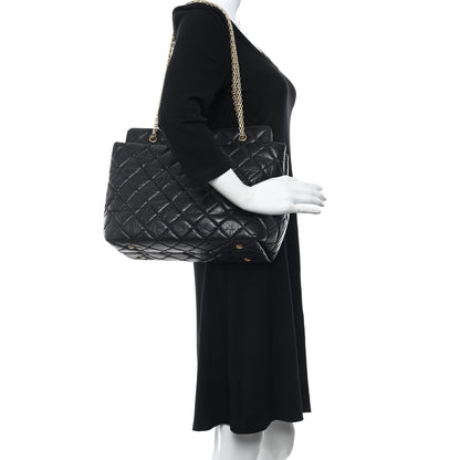 Chanel Aged Calfskin Reissue 2.55 Tote Black 2 of 9