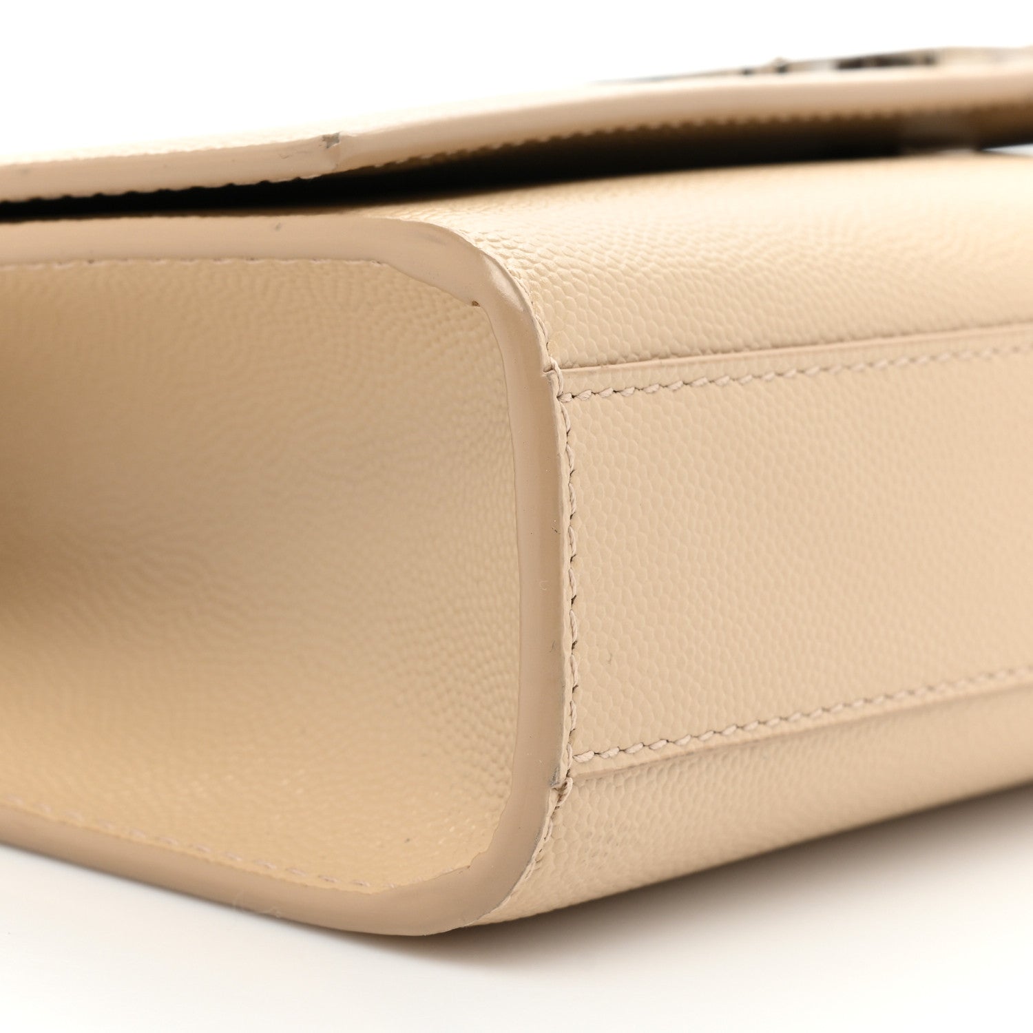 Saint Laurent Grain De Poudre Medium Monogram Kate Satchel Nude Powder 8 of 17