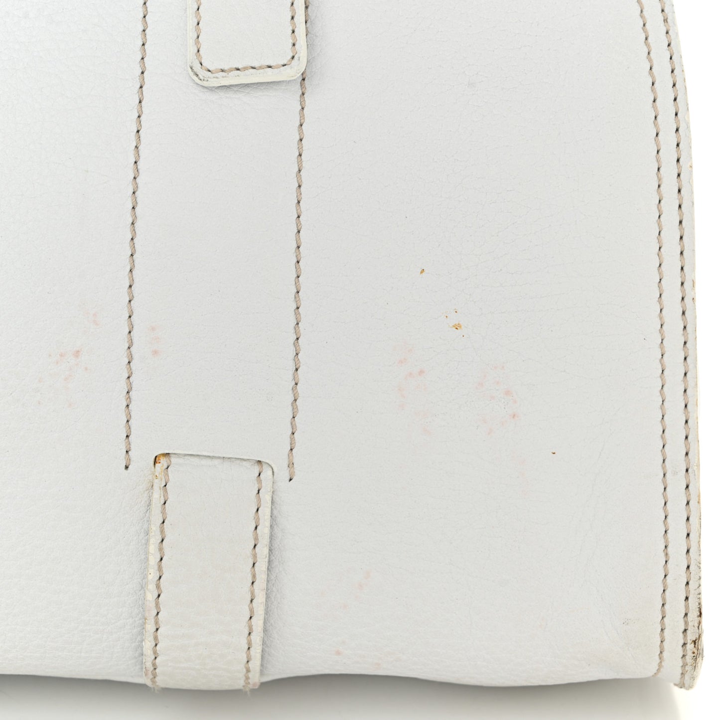 Vitello Daino Shoulder Bag White
