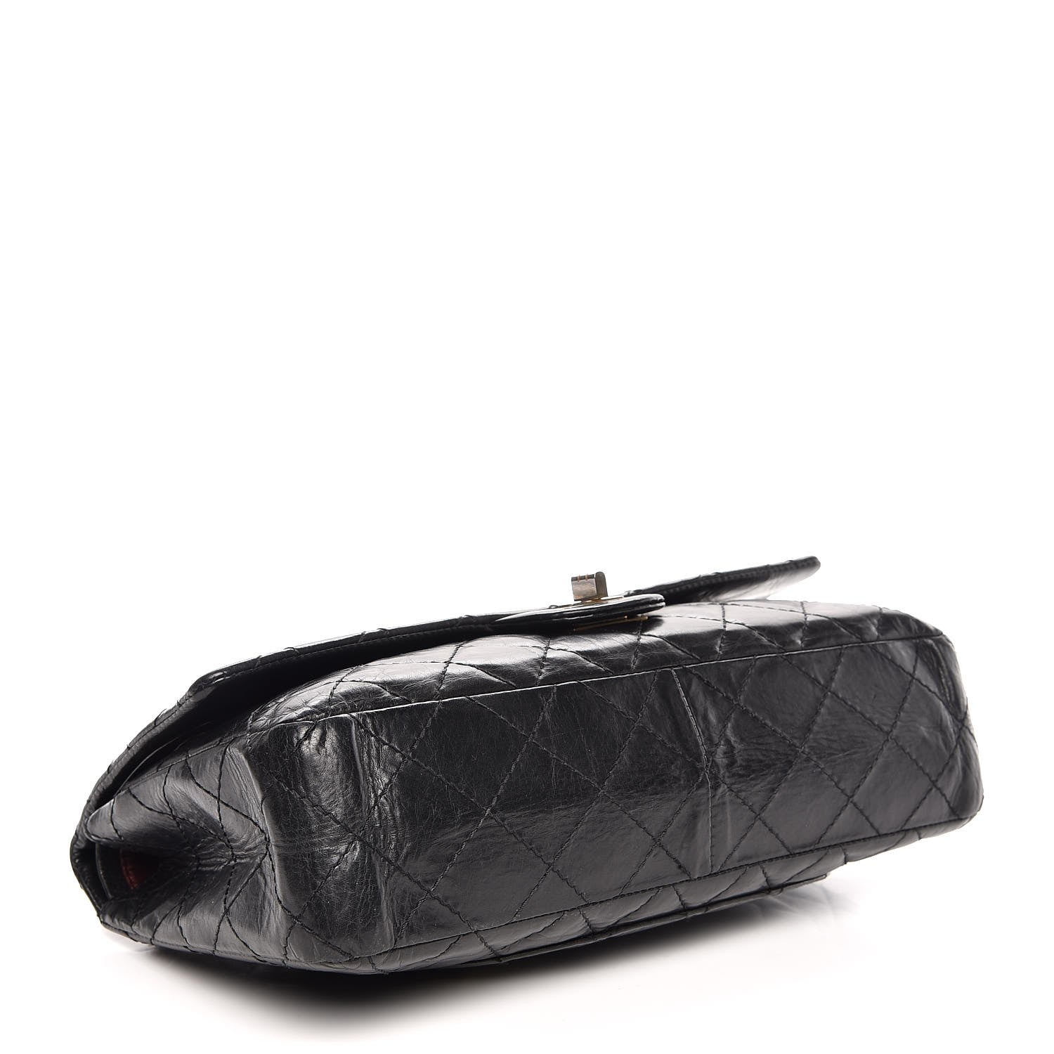 Chanel Aged Calfskin Quilted 50th Anniversary 2.55 Reissue 226 Flap Black 4 of 11