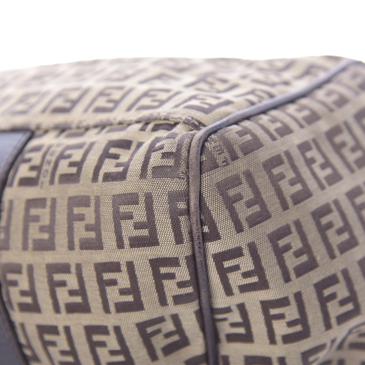 Fendi Zucchino Small Tote Dark Brown 16 of 17