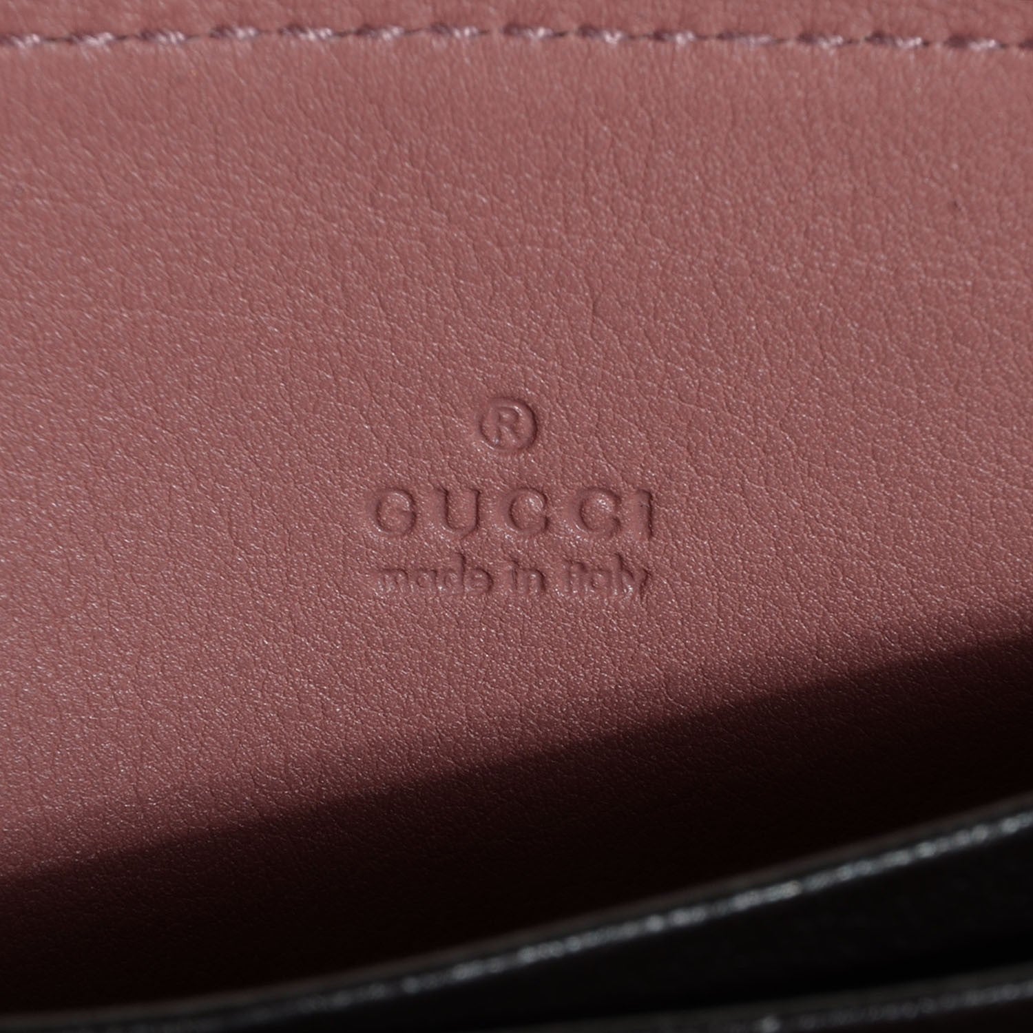 Gucci Guccissima Zip Around Card Case Peonia Rose 7 of 8