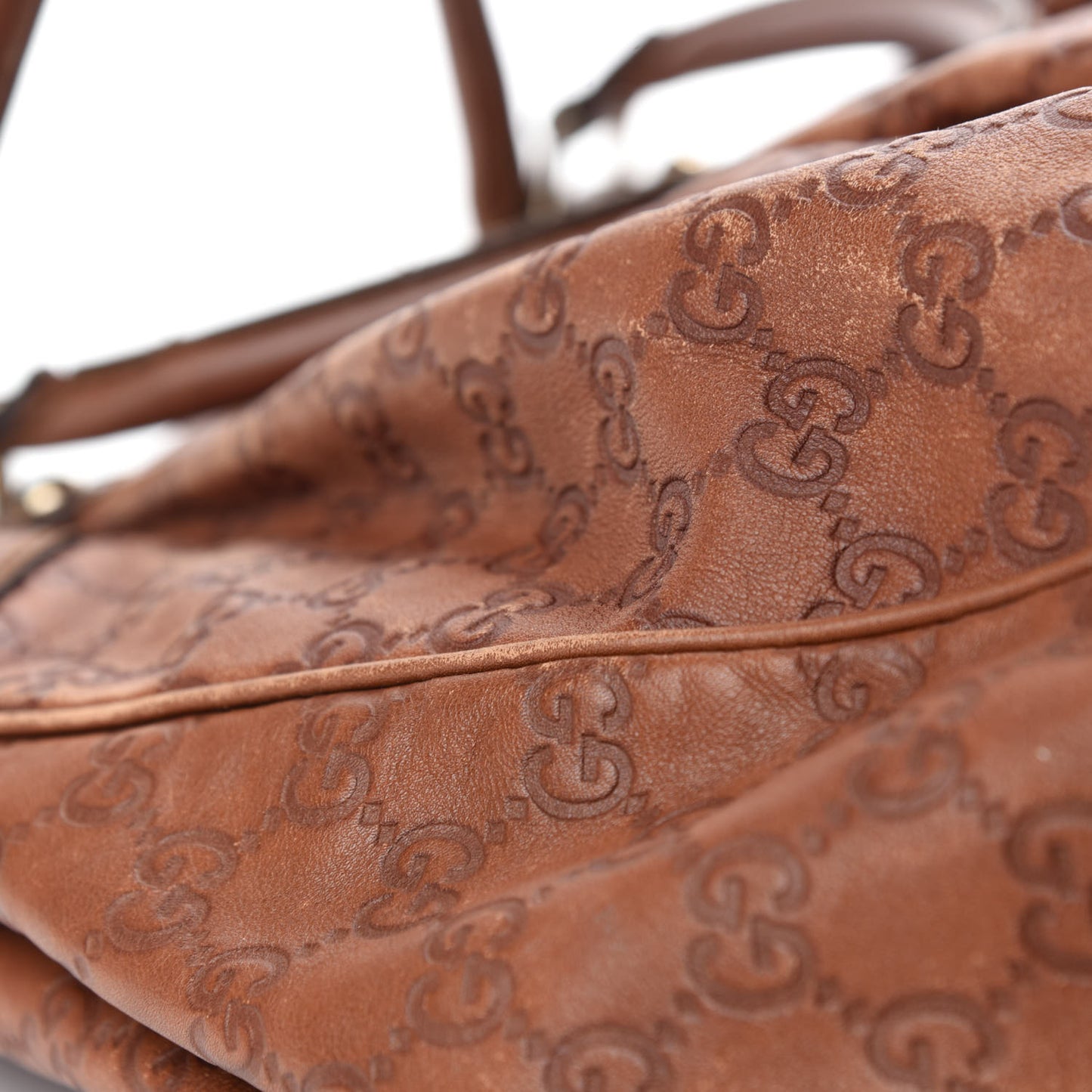 Guccissima Large Sukey Tote Brown