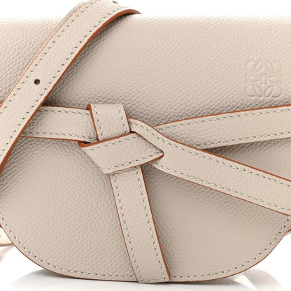 Loewe Grained Calfskin Mini Gate Dual Bag Light Ghost 8 of 10