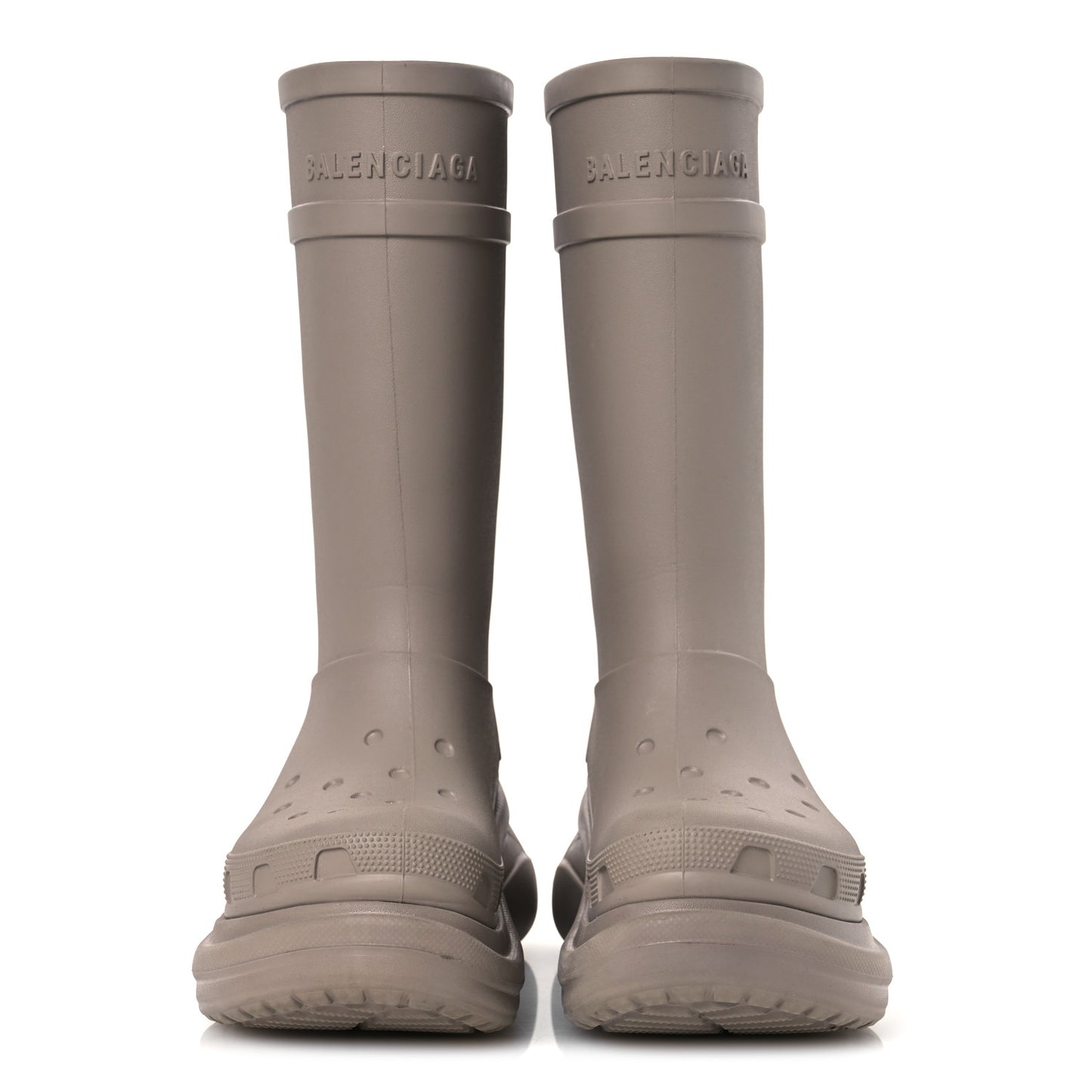 X CROCS Rubber Womens Rain Boots 39 Beige
