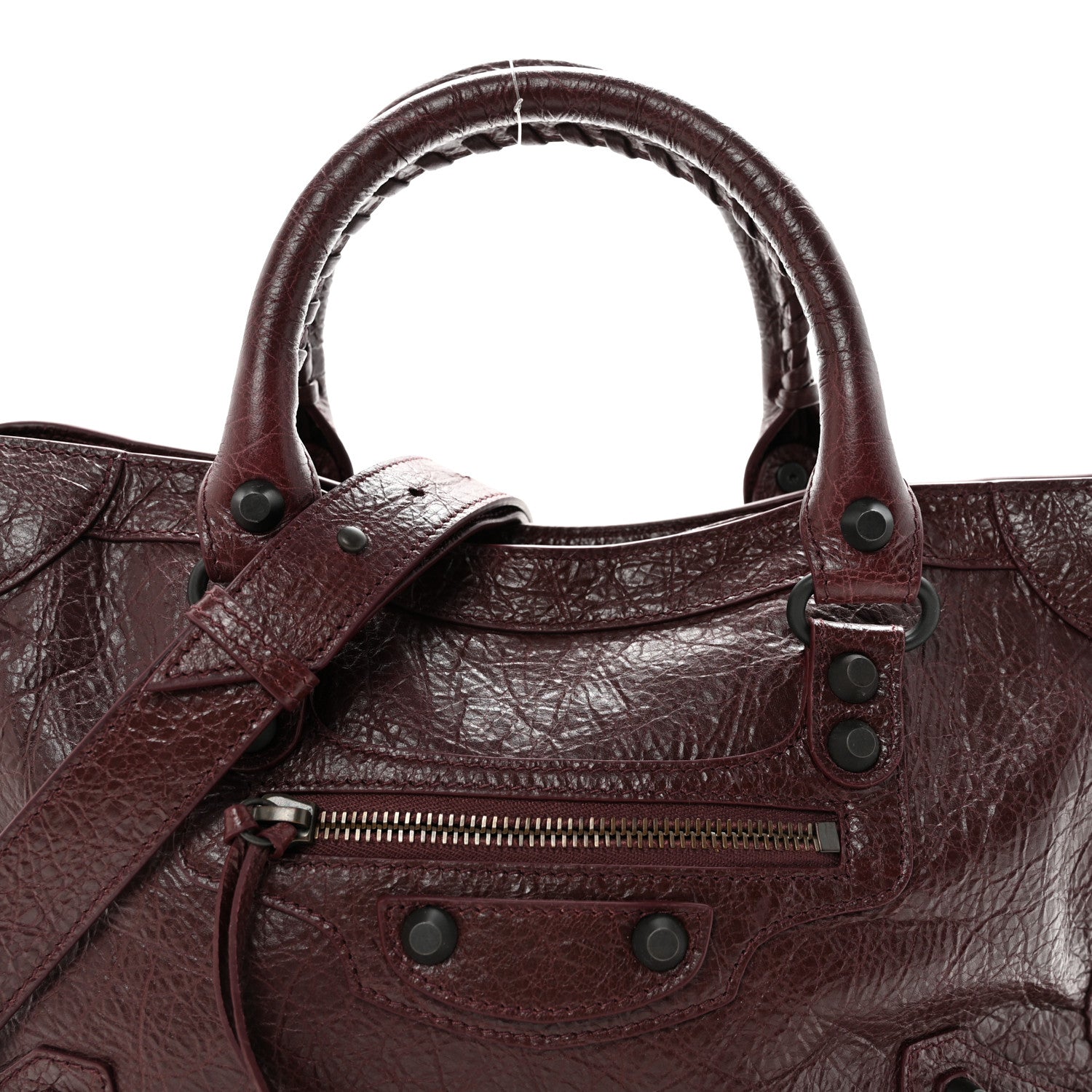 Balenciaga Agneau Arena Classic Hardware Small Le City Dark Burgundy 7 of 9