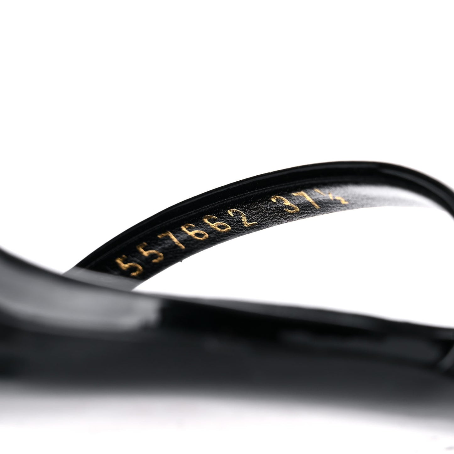 Patent Calfskin Opyum 110 Sandals 37.5 Black