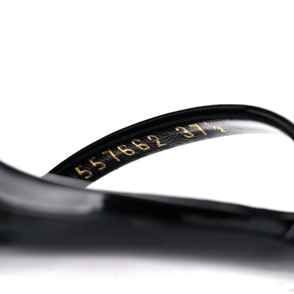 Saint Laurent Patent Calfskin Opyum 110 Sandals 37.5 Black 8 of 11