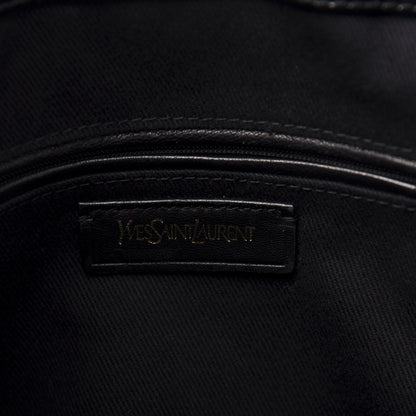 Saint Laurent Calfskin Medium Travel Muse Two Cabas Brown Blue 6 of 13