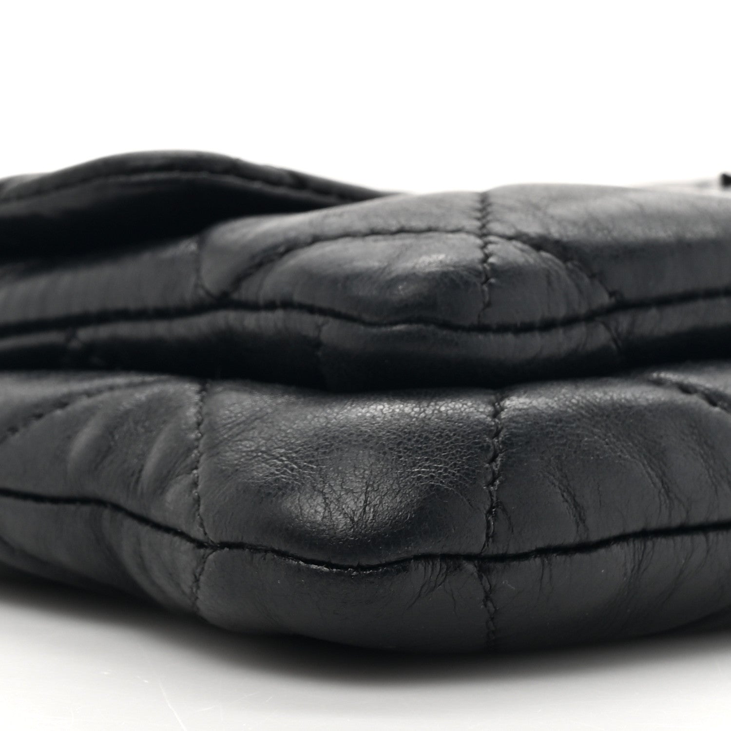 Chanel Lambskin Quilted Mineral Nights Flap Wristlet Black 11 of 12