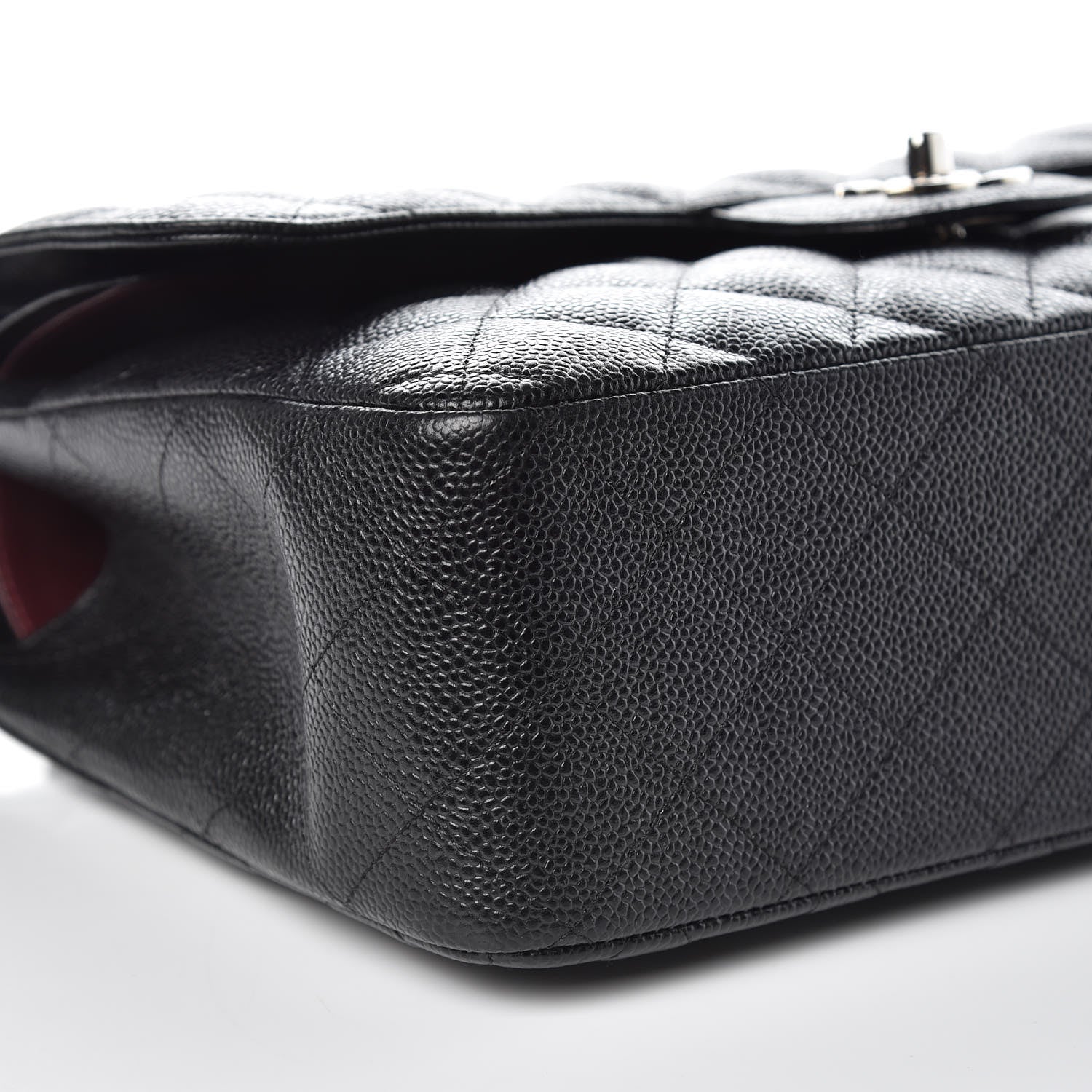 Chanel Caviar Quilted Jumbo Double Flap Black 8 of 12