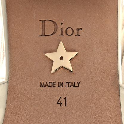 Christian Dior Patent Ribbon J'Adior Slingback Ballet Flats 41 Off White 6 of 8