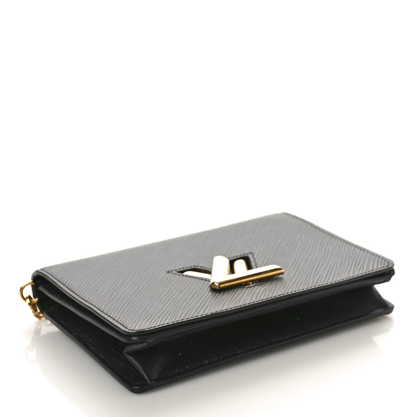 Epi Twist Belt Chain Wallet Black