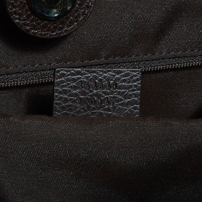 Gucci Monogram Dollar Calfskin Large Sukey Tote Beige Ebony Testa di Moro 7 of 8