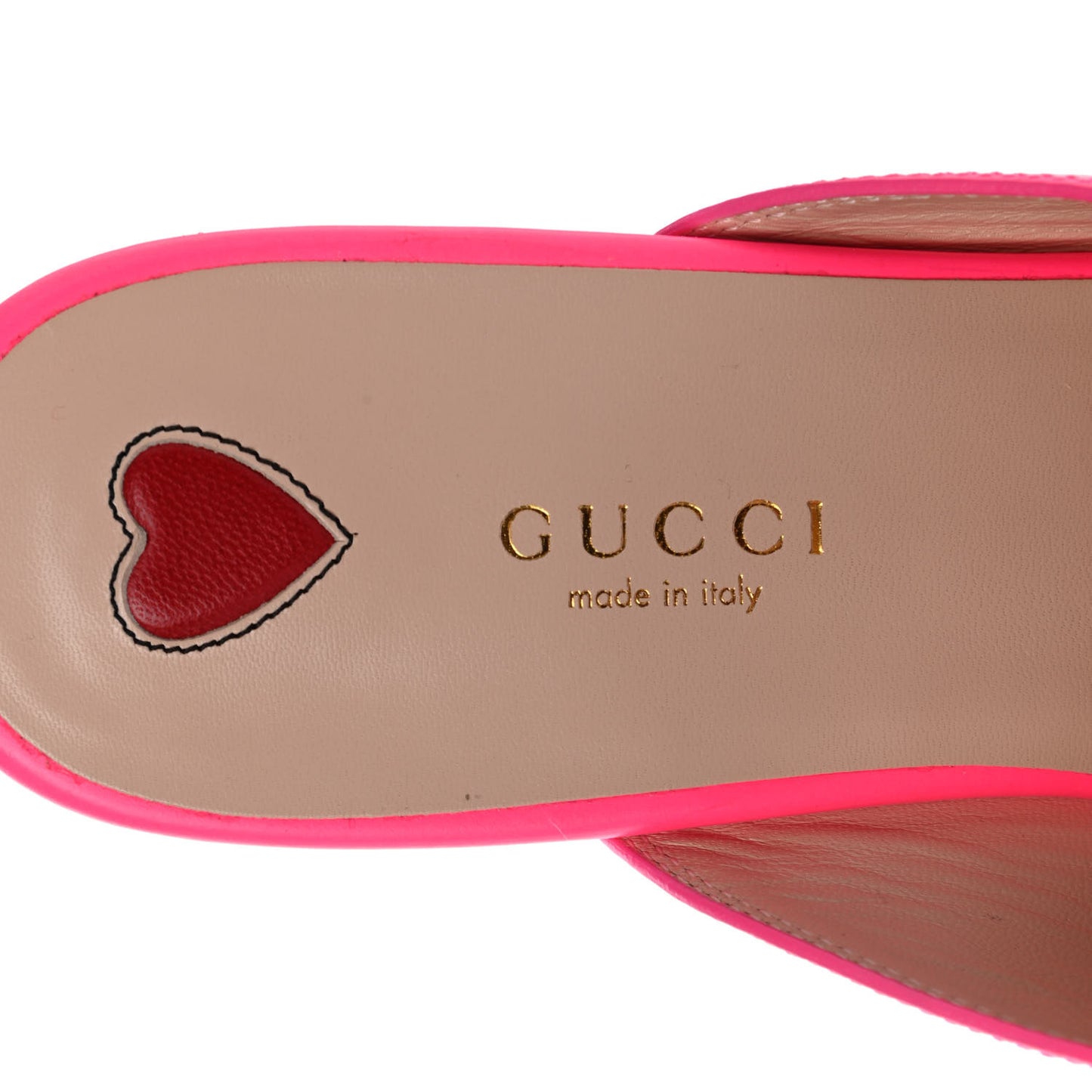 Calfskin Womens Princetown Slippers 38 Fuxia Fluo