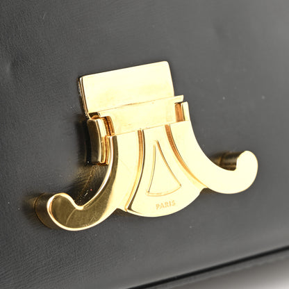 Celine Shiny Calfskin Triomphe Shoulder Bag Black 11 of 12