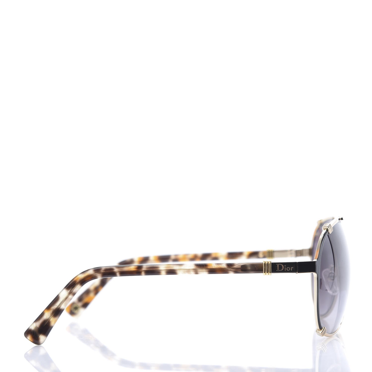 Christian Dior Chicago 2 Aviator Sunglasses Brown 3 of 7