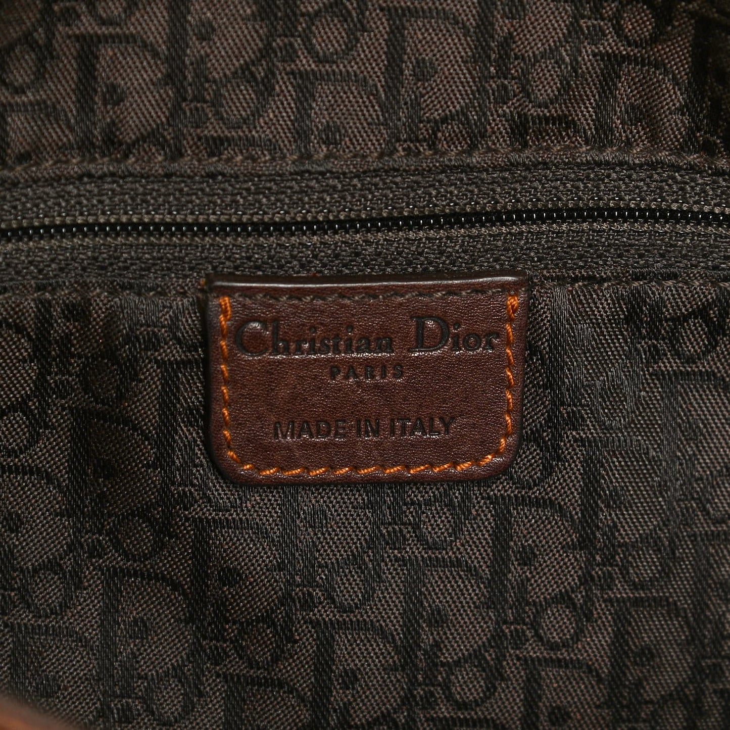 Calfskin Large Gaucho Double Saddle Bag Marron Fonce