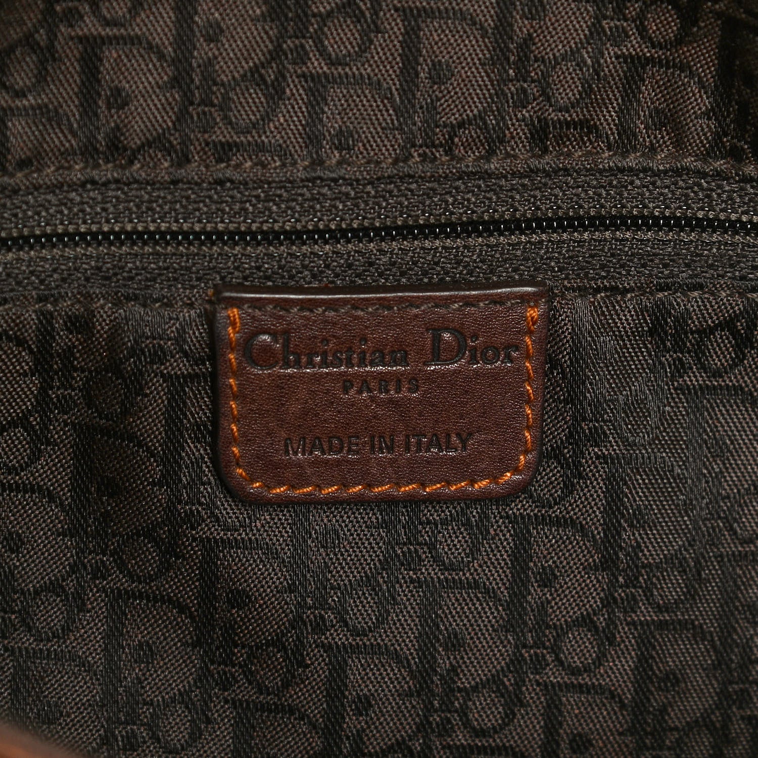 Christian Dior Calfskin Large Gaucho Double Saddle Bag Marron Fonce 8 of 9