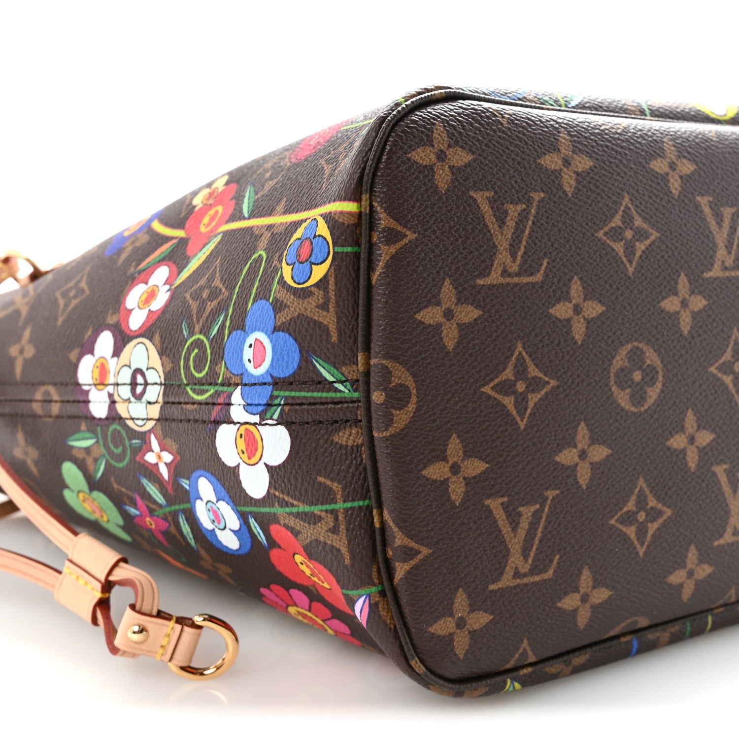 Louis Vuitton LV X TM Monogram Flowers Neverfull MM 9 of 10