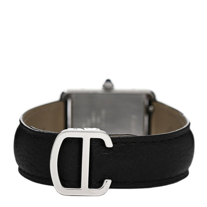 Cartier Stainless Steel Calfskin 24mm Tank Solo Quartz Watch 3 of 4