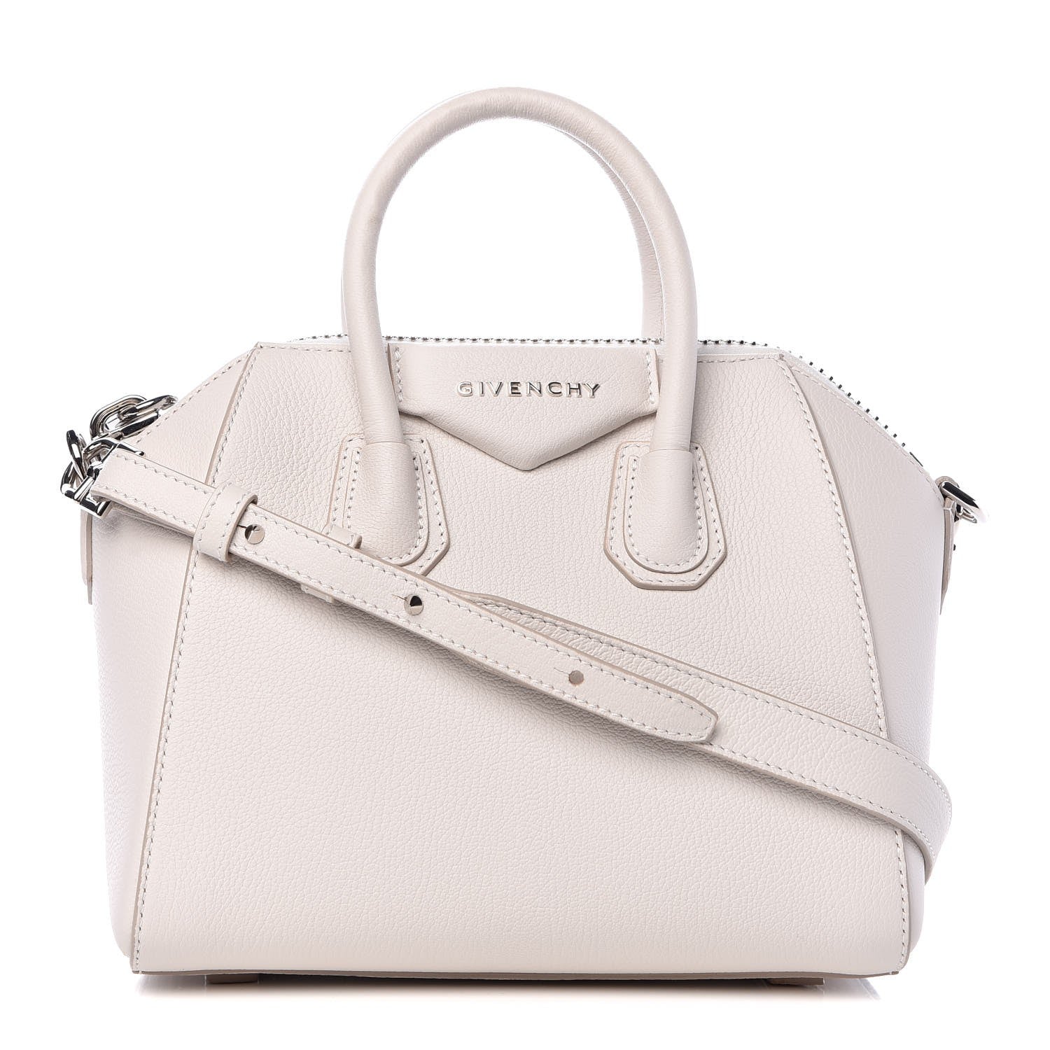 Givenchy Sugar Goatskin Mini Antigona White 1 of 8