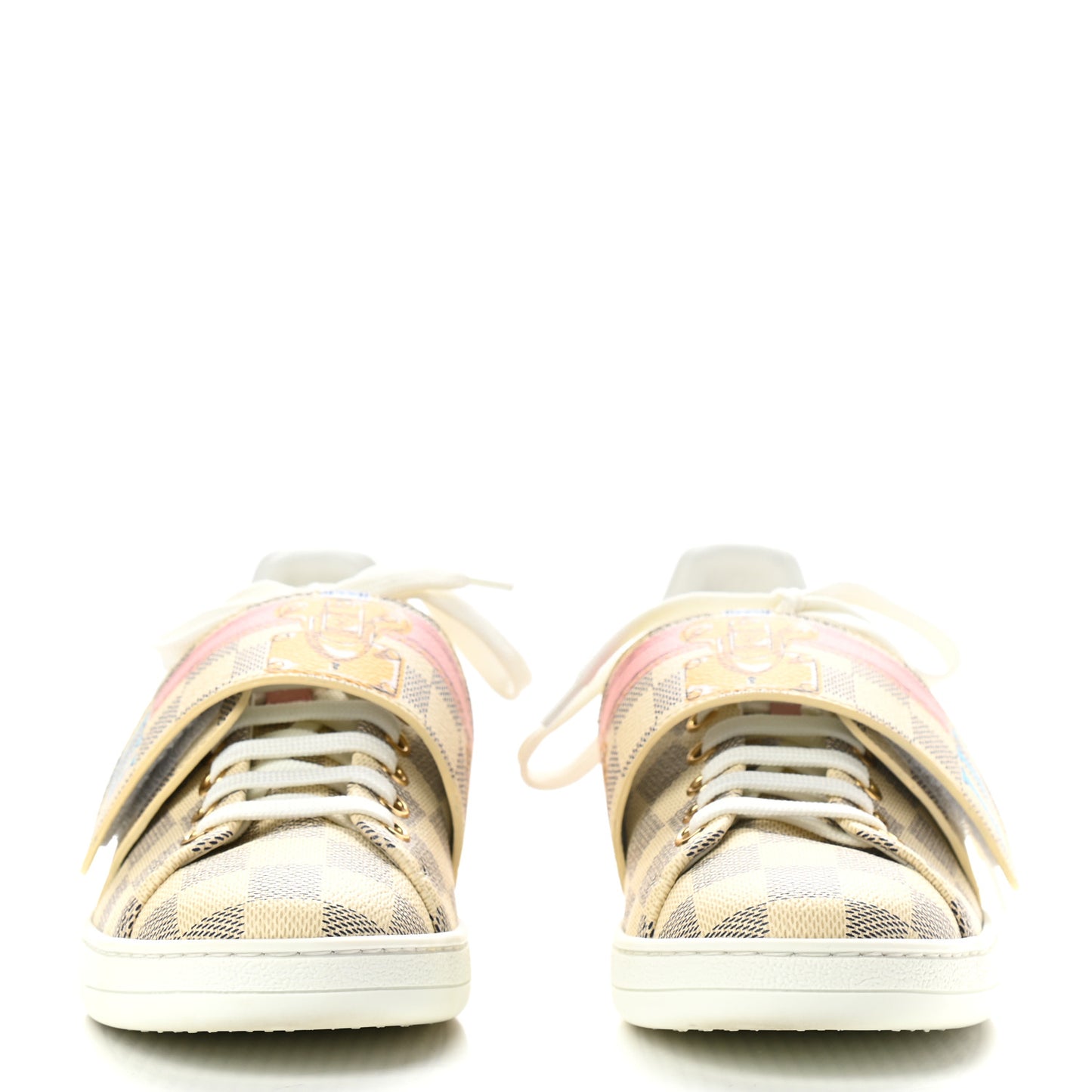 Damier Azur Summer Trunks Frontrow Sneaker 37