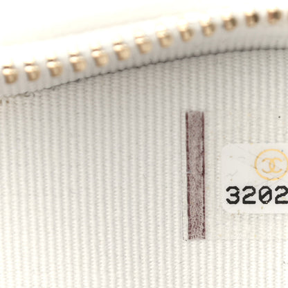 Chanel Lambskin Quilted CC In Love Heart Clutch With Chain White 7 of 11